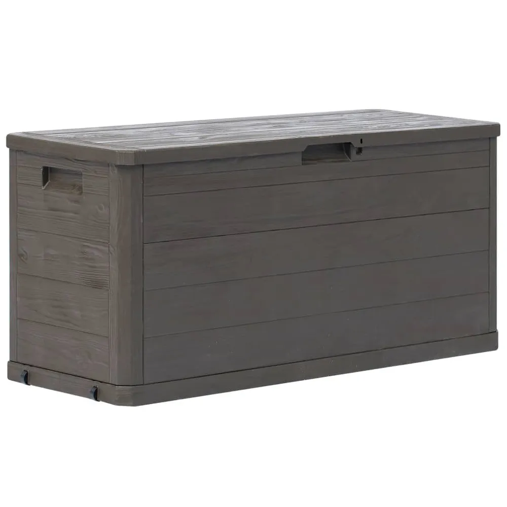 Boîte de rangement de jardin 280 L Marron