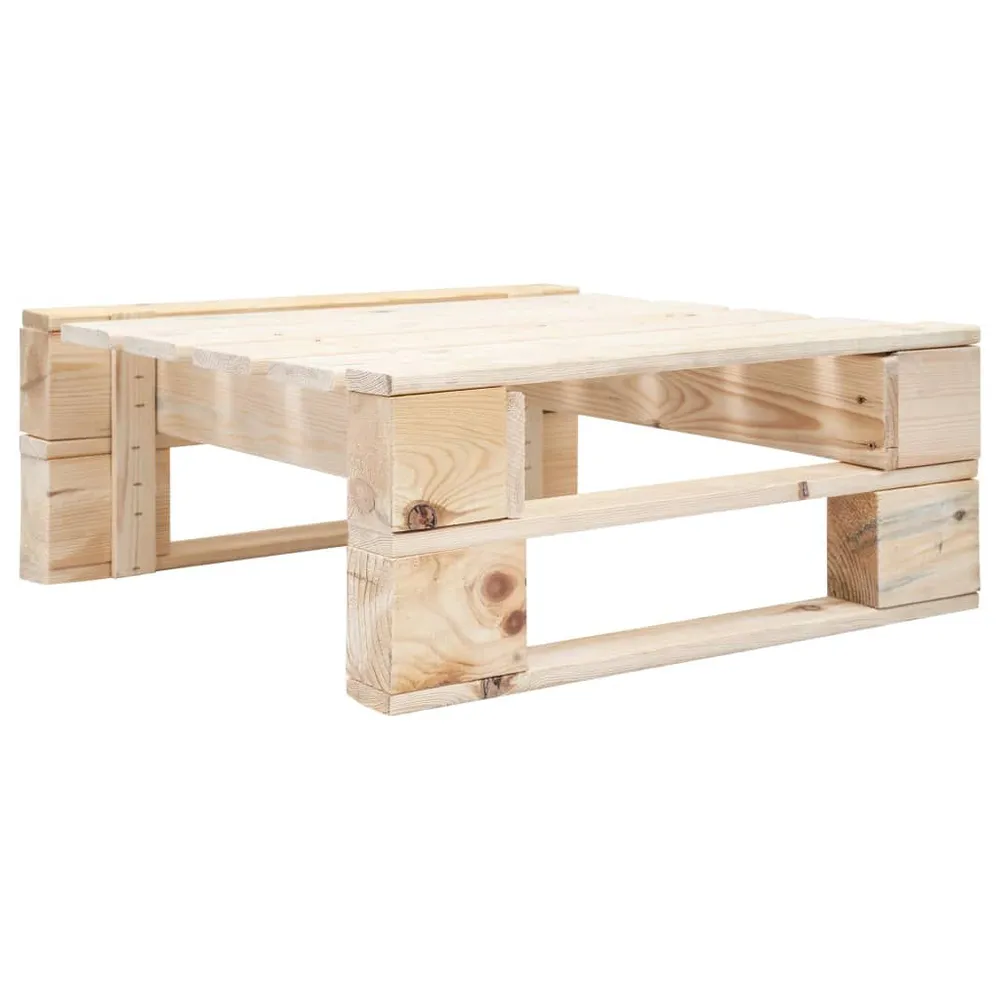 Repose-pied palette de jardin bois