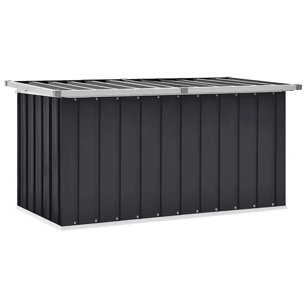 Boîte de rangement de jardin Anthracite 129x67x65 cm