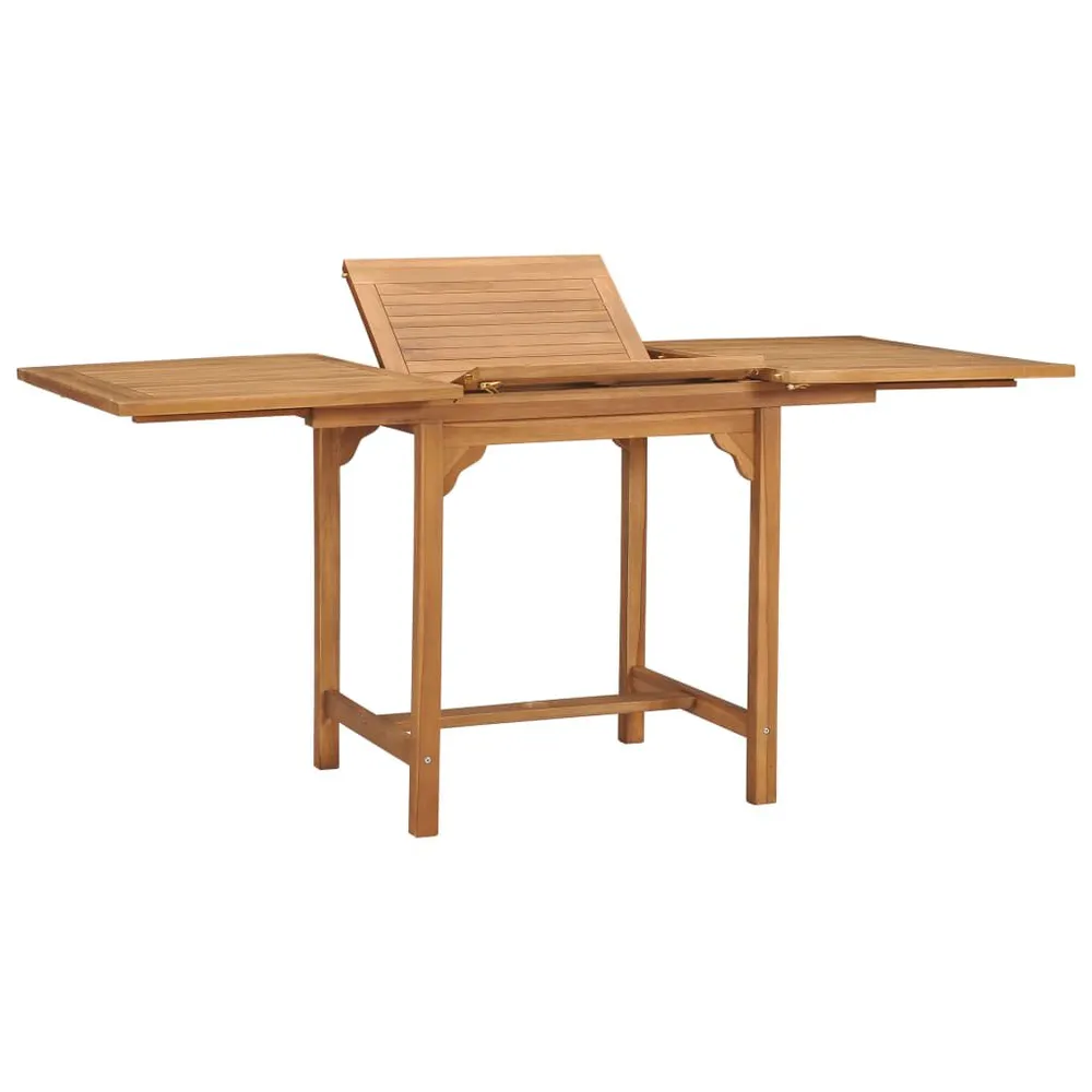 Table extensible de jardin (110-160)x80x75 cm Teck solide