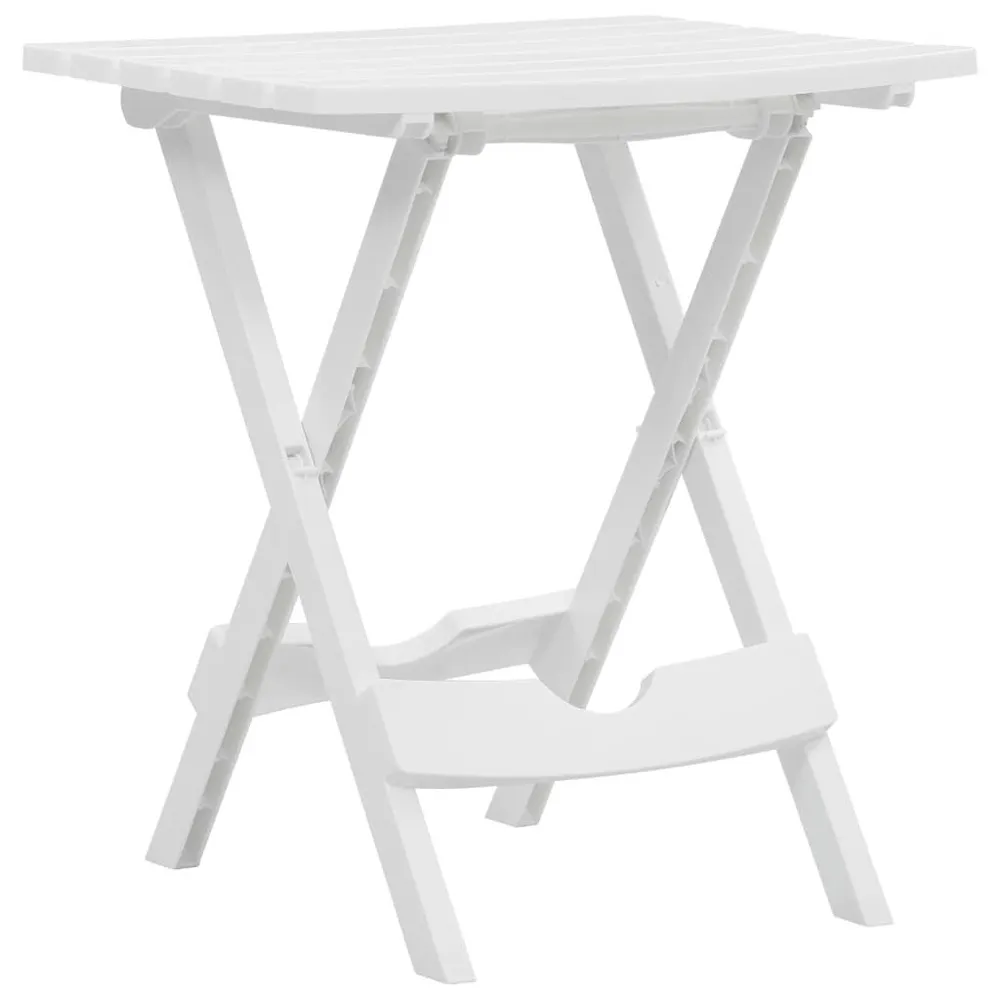 Table pliable de jardin 45,5x38,5x50 cm Blanc