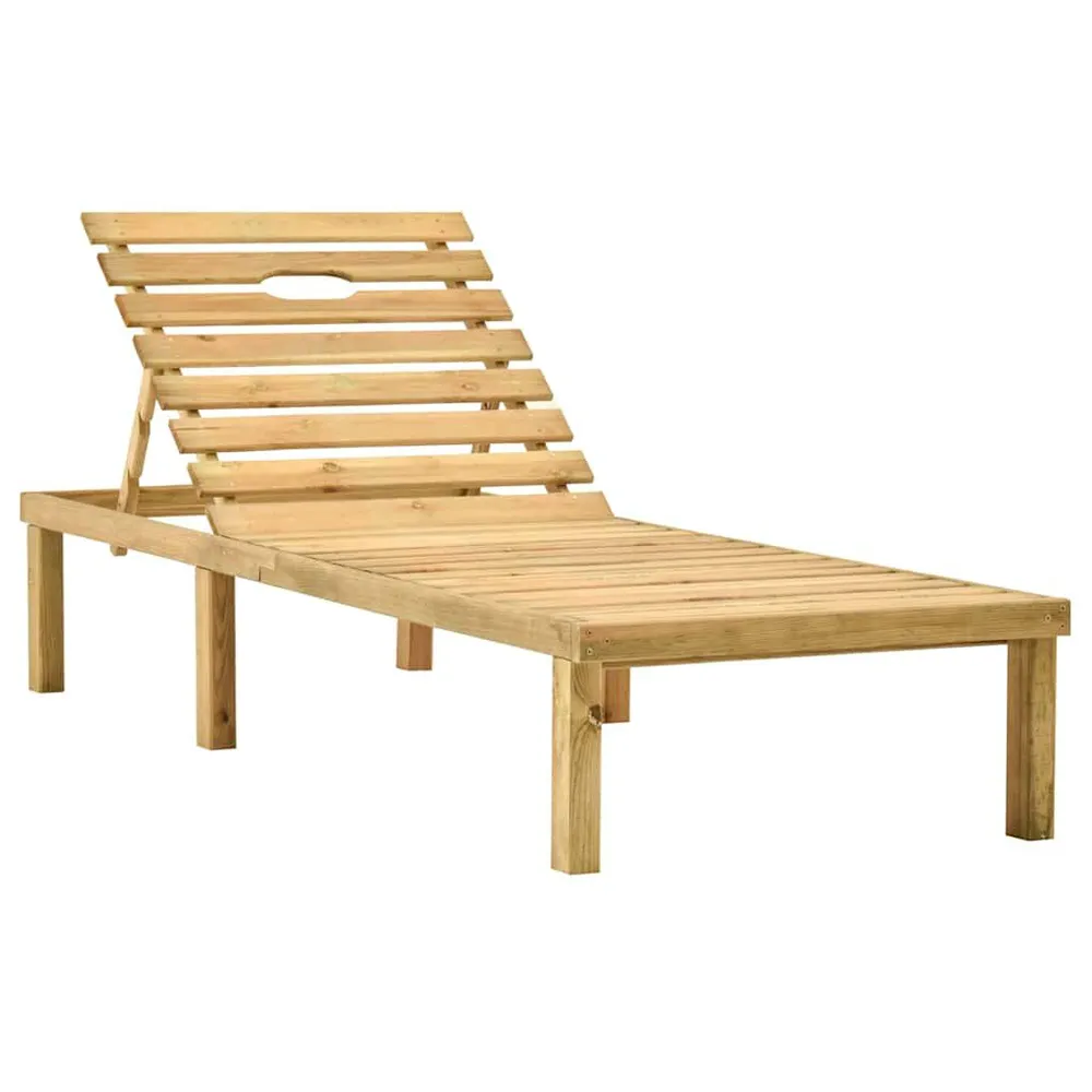 Chaise longue Bois de pin imprégné