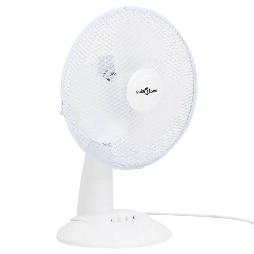 Ventilateur de table 3 rapidementsses 30 cm 40 W Blanc