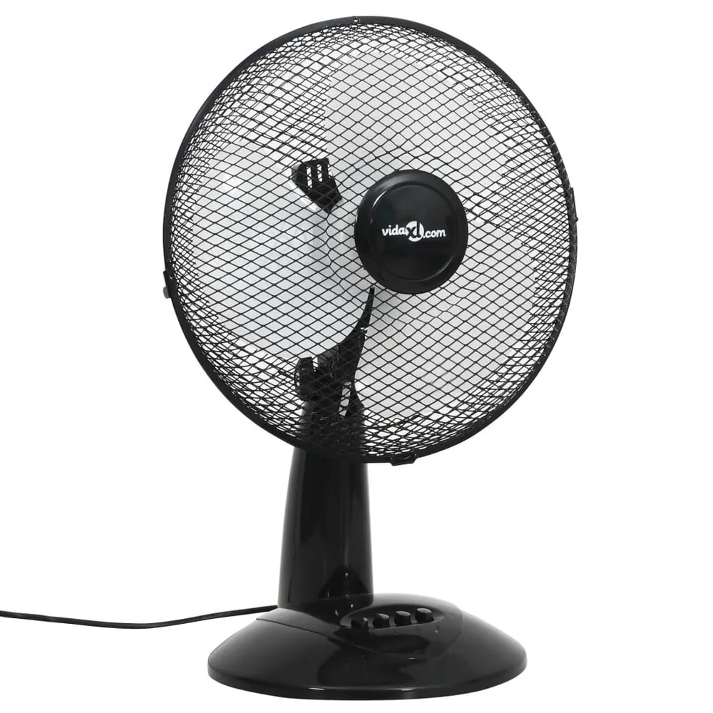 Ventilateur de table 3 rapidementsses 30 cm 40 W Noir