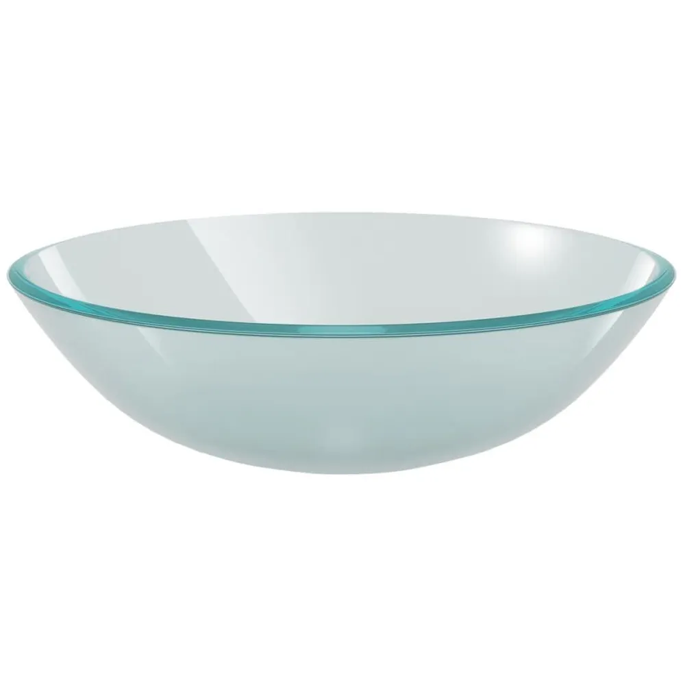 Lavabo Verre trempé 42 cm Givré