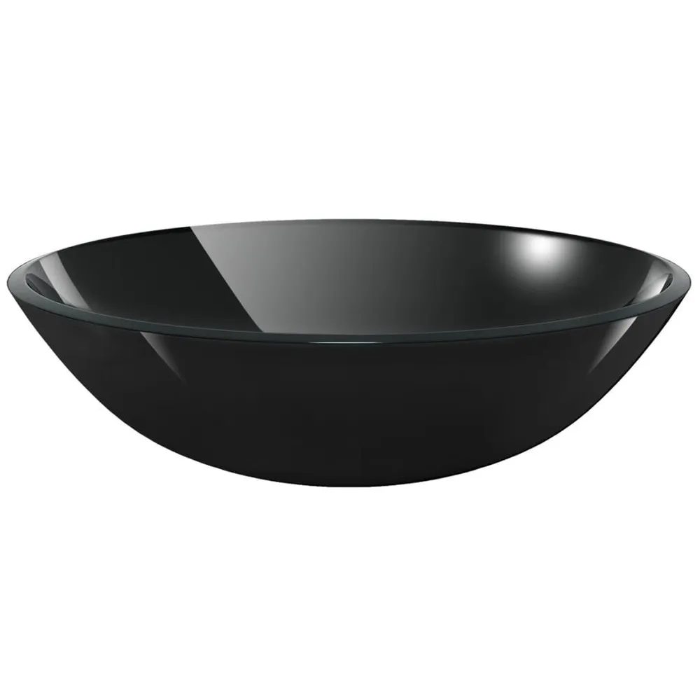 Lavabo Verre trempé 42 cm Noir