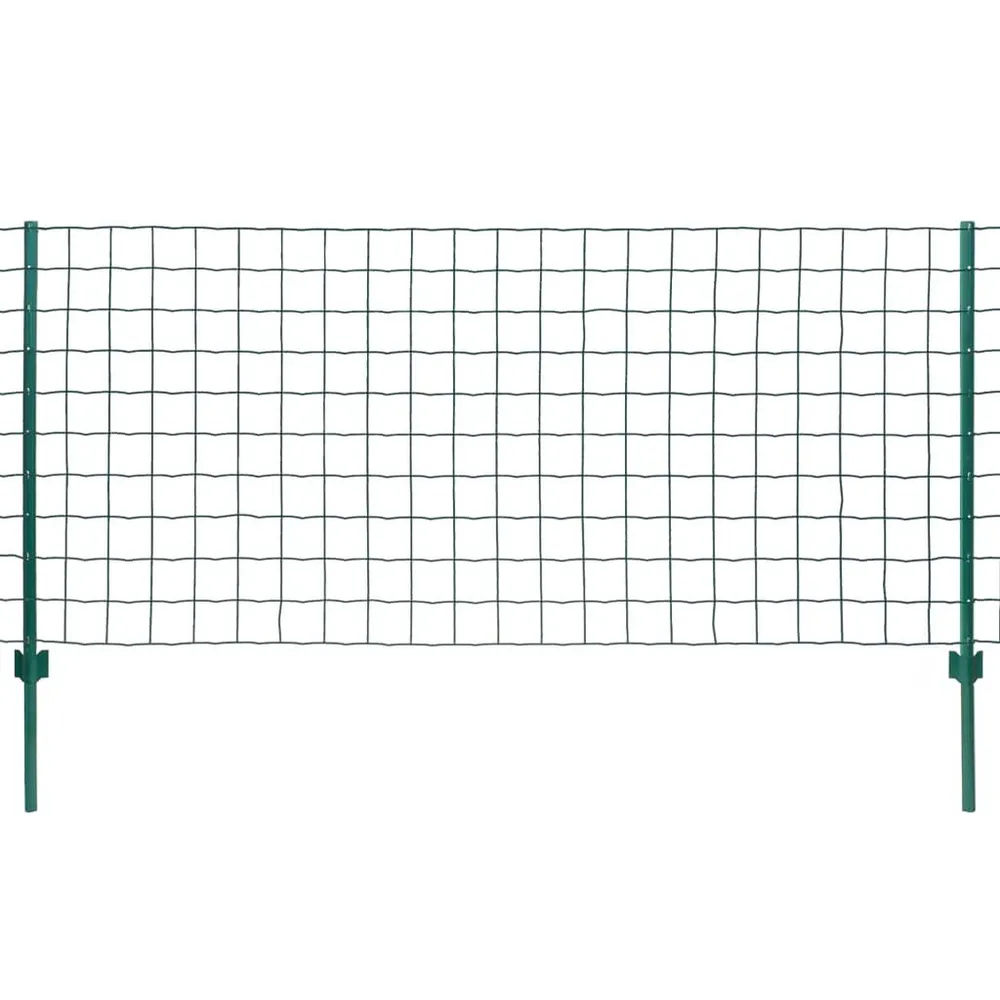 Clôture Euro Acier 20x1,2 m Vert