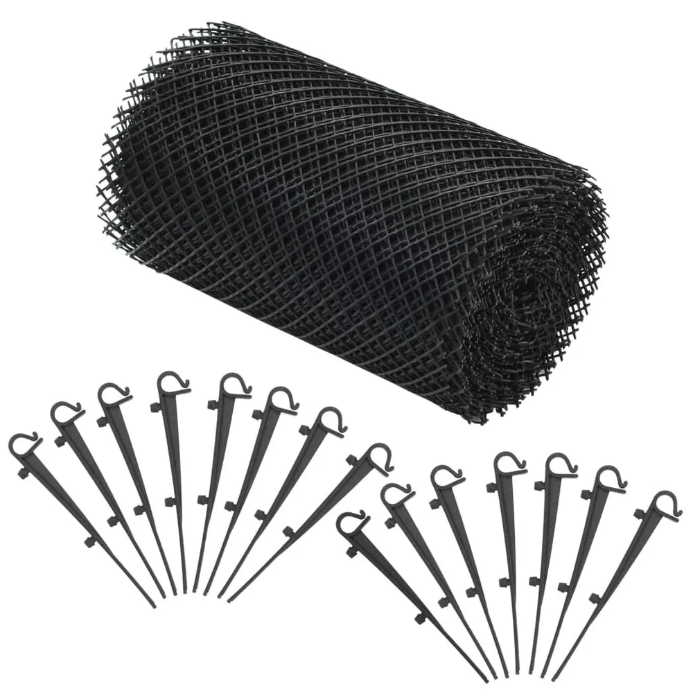 Maille de gouttière 4 pcs avec clips PEHD 1,08 ㎡