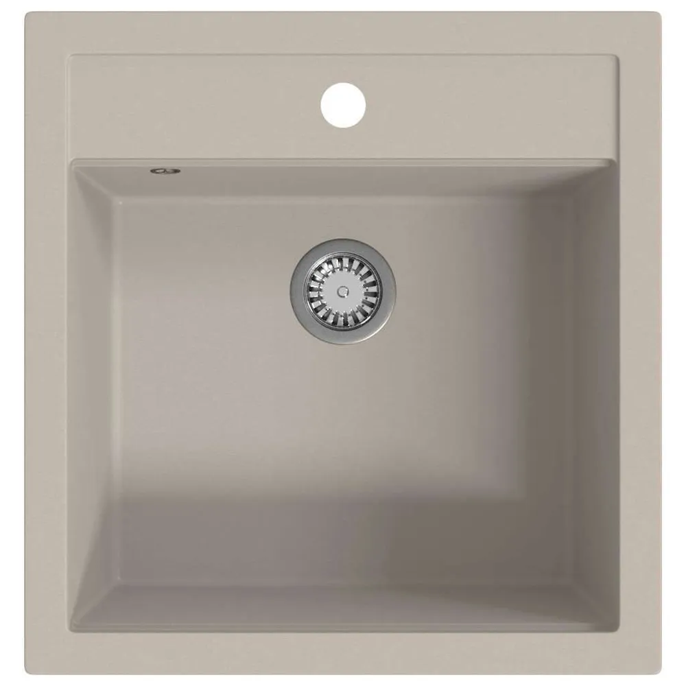 Évier de cuisine Granit Seul lavabo Beige