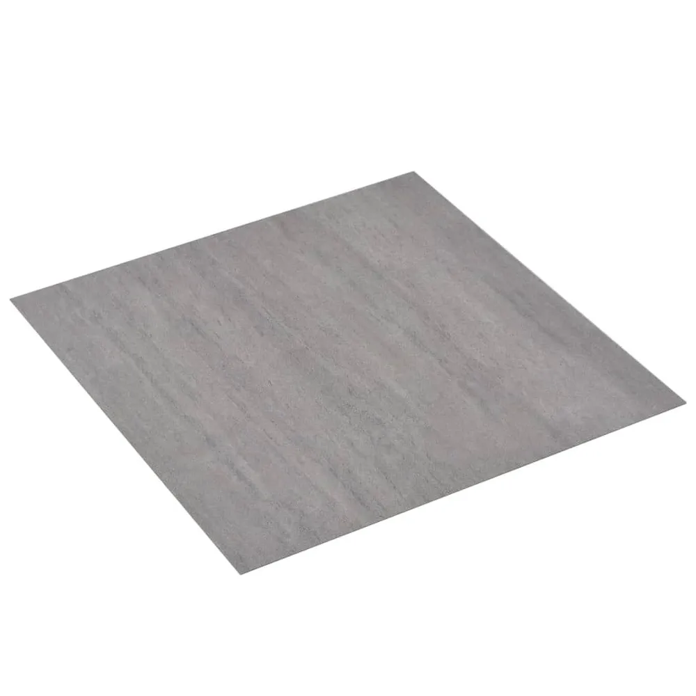 Dalles de plancher PVC autoadhésif 5,11 m² gris pointillé