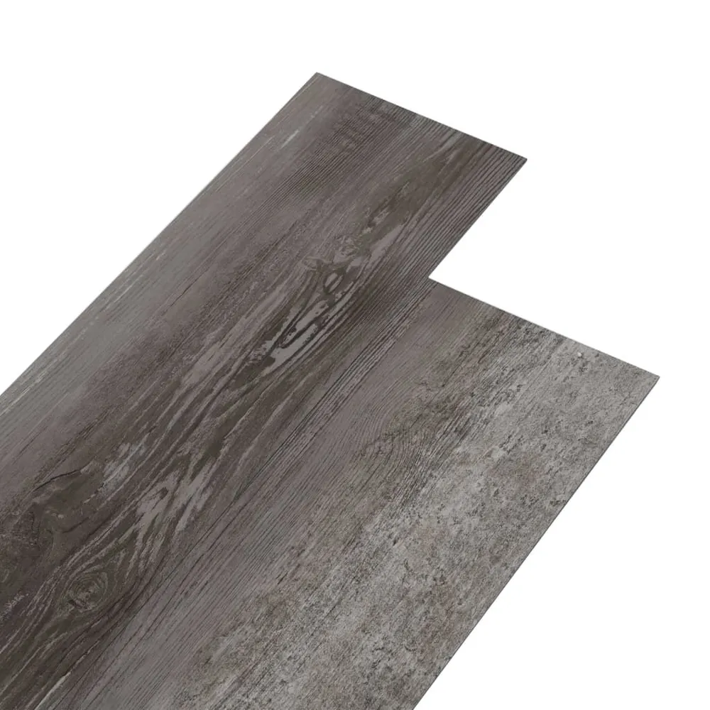 Dalles de plancher PVC 4,46 m² 3 mm autoadhésif bois rayé