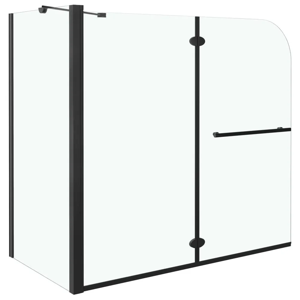 Cabine de douche pliante ESG 120x68x130 cm noir