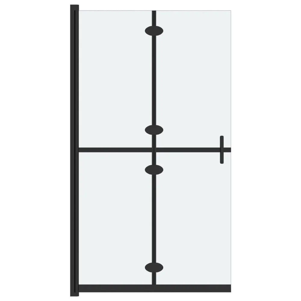 Paroi de douche pliable Verre ESG dépoli 80x190 cm