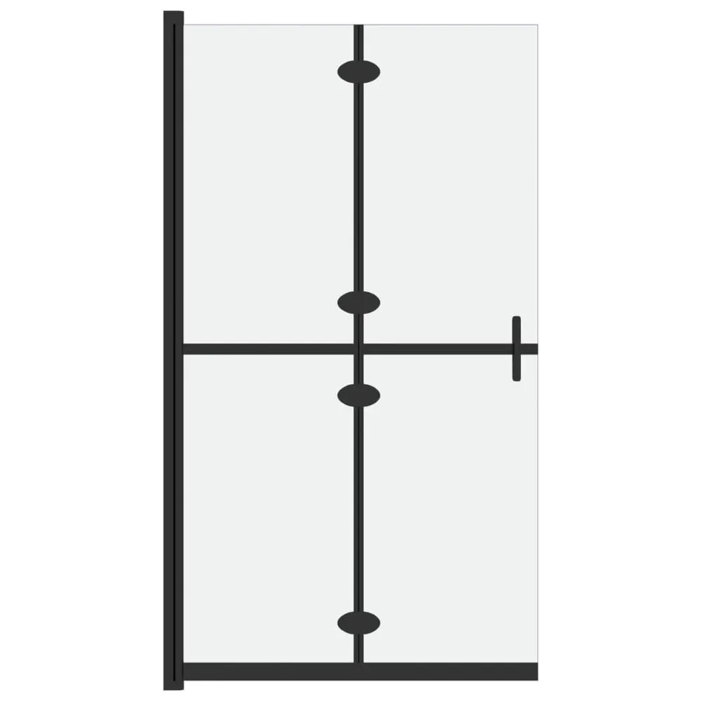 Paroi de douche pliable Verre ESG dépoli 100x190 cm