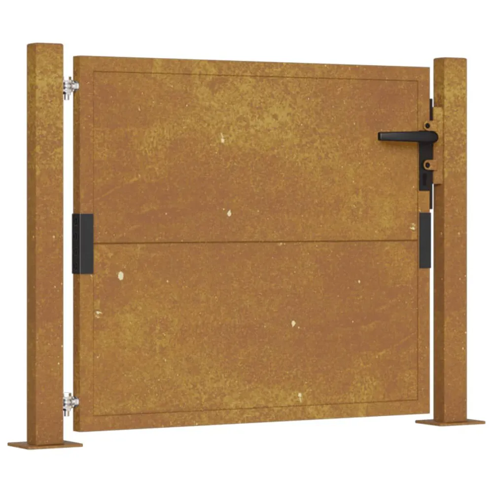 Portail de jardin 105x105 cm acier corten