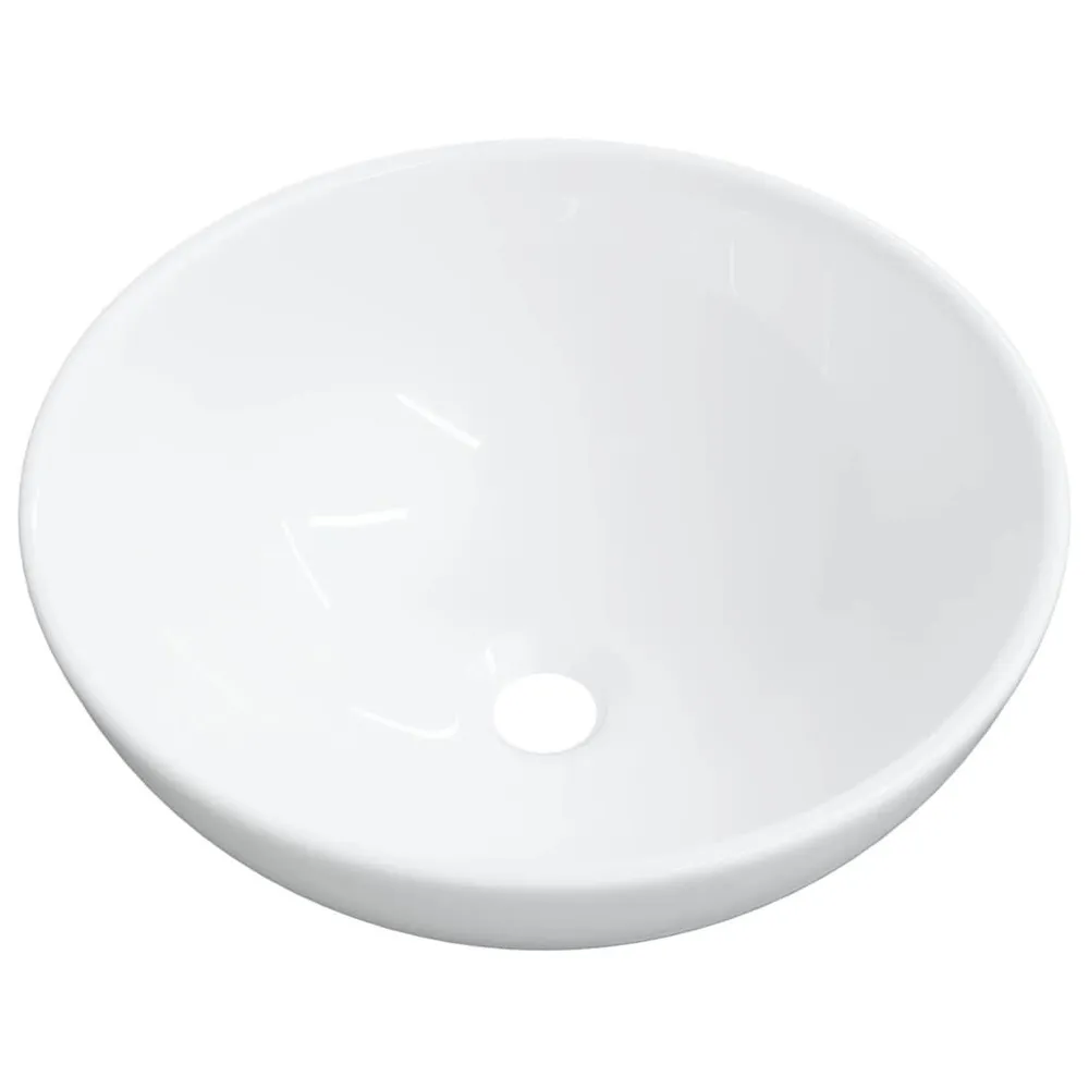 Lavabo blanc 28x28x10 cm céramique