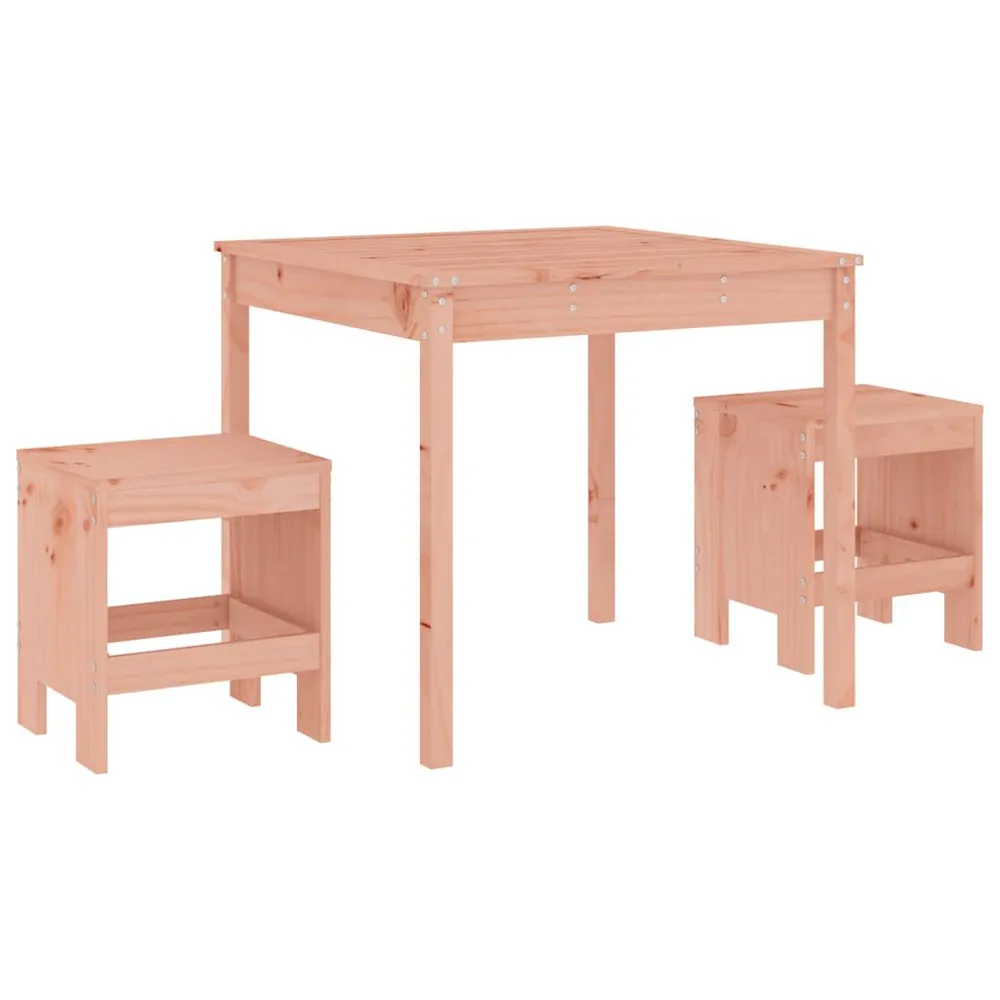 Ensemble de bistrot de jardin 3 pcs bois massif Douglas