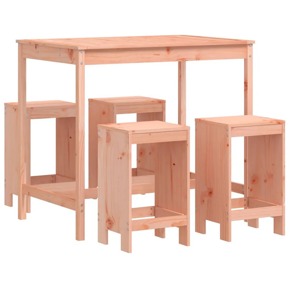 Ensemble de bar de jardin 5 pcs bois massif de Douglas