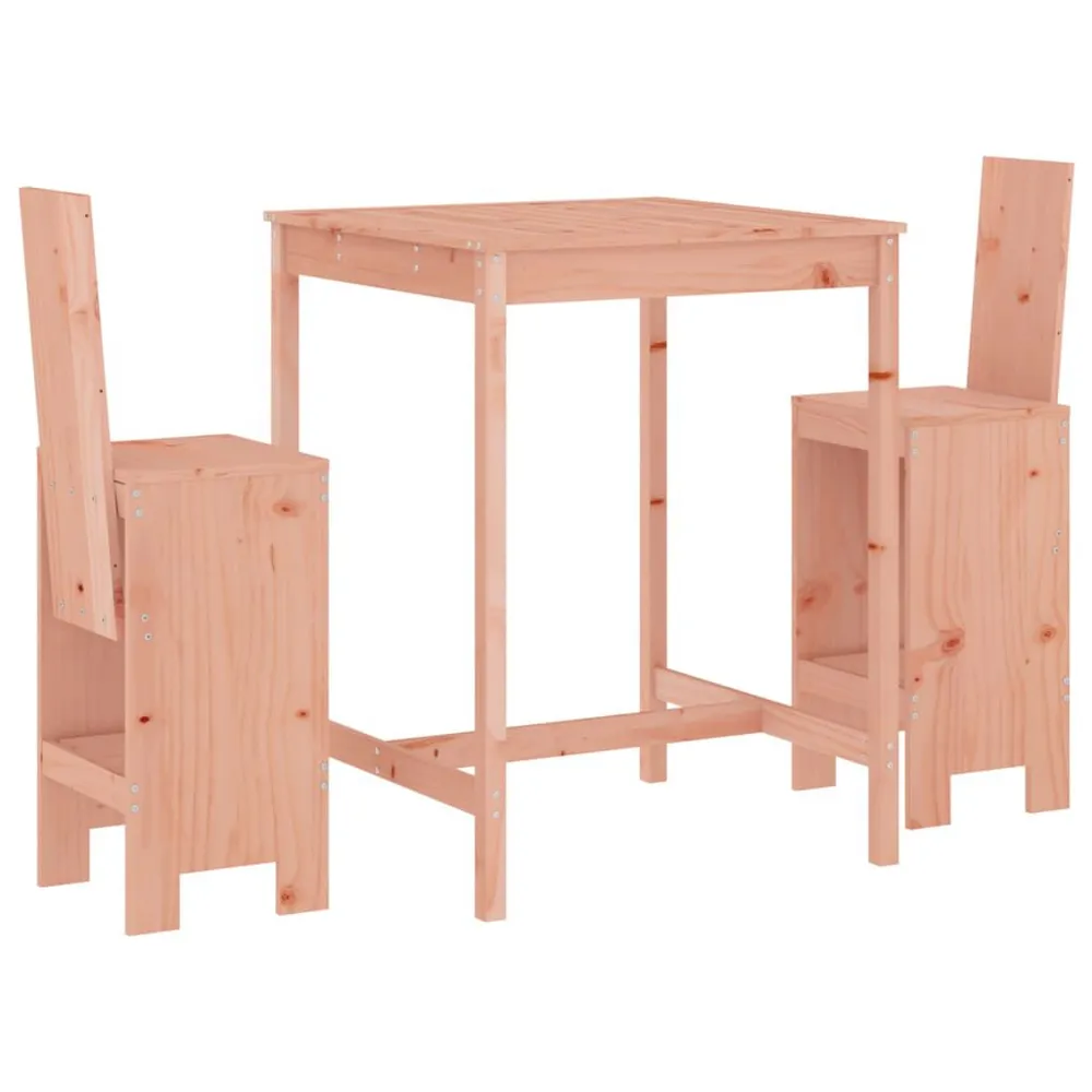 Ensemble de bar de jardin 3 pcs bois massif de Douglas