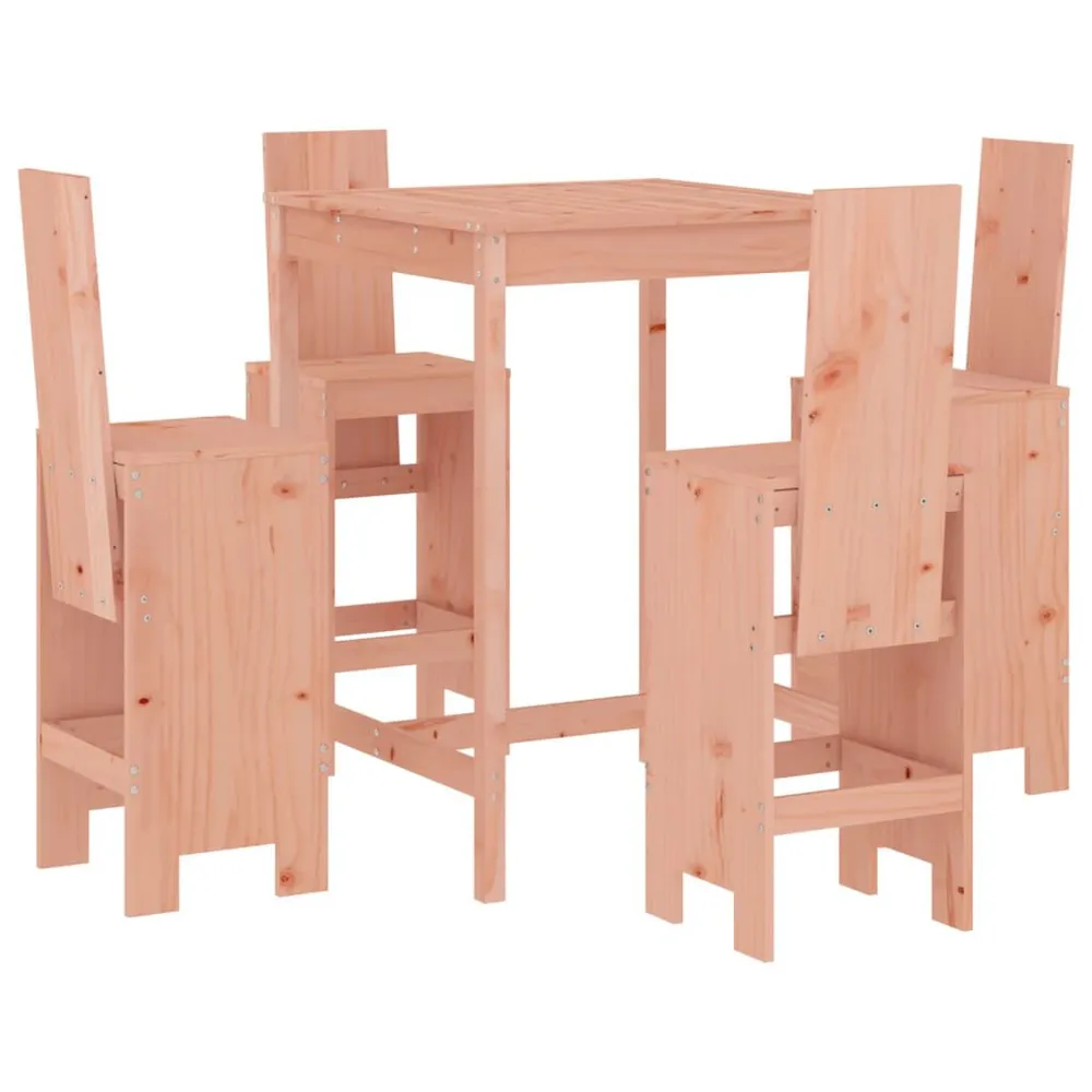 Ensemble de bar de jardin 5 pcs bois massif de Douglas