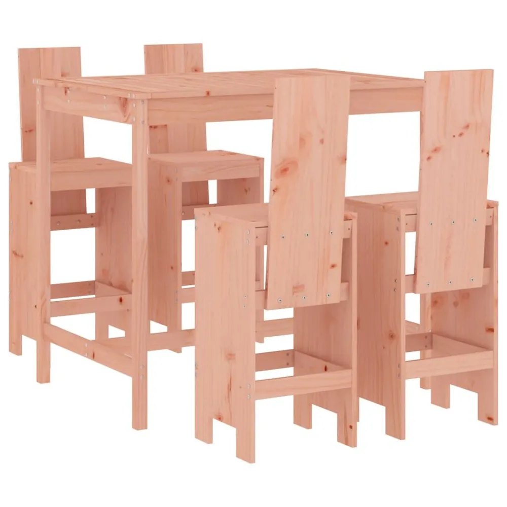 Ensemble de bar de jardin 5 pcs bois massif de Douglas