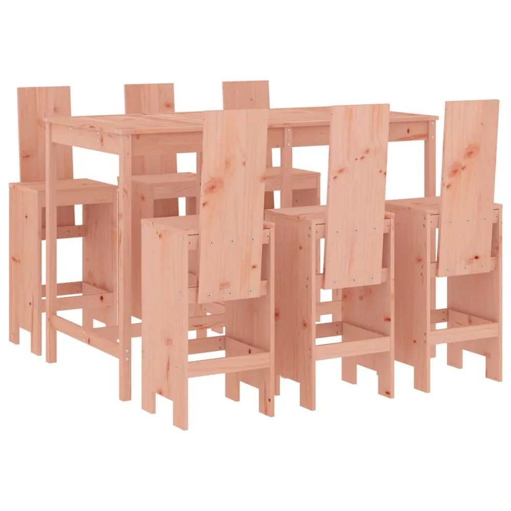 Ensemble de bar de jardin 7 pcs bois massif douglas