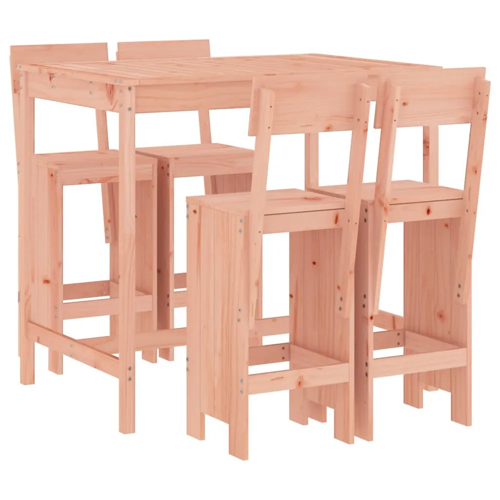 Ensemble de bar de jardin 5 pcs bois massif de Douglas