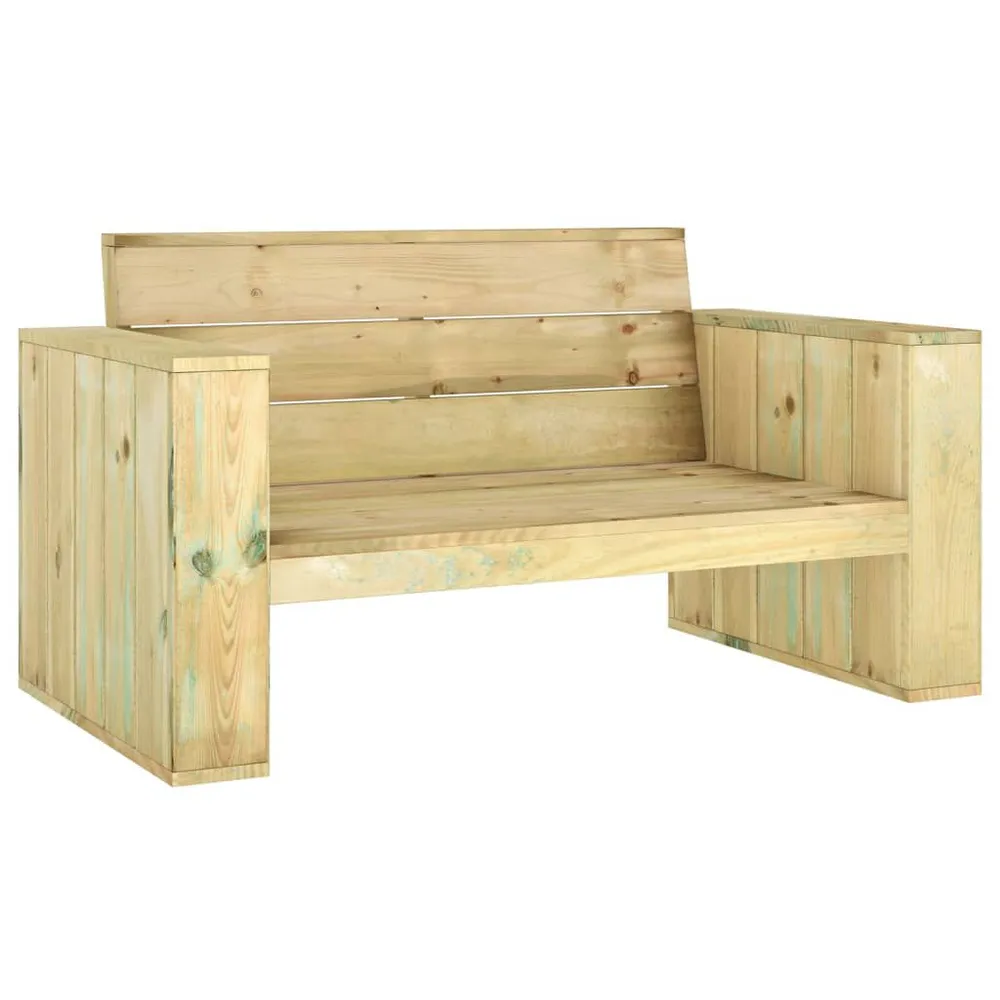 Banc de jardin 139 cm bois de pin imprégné