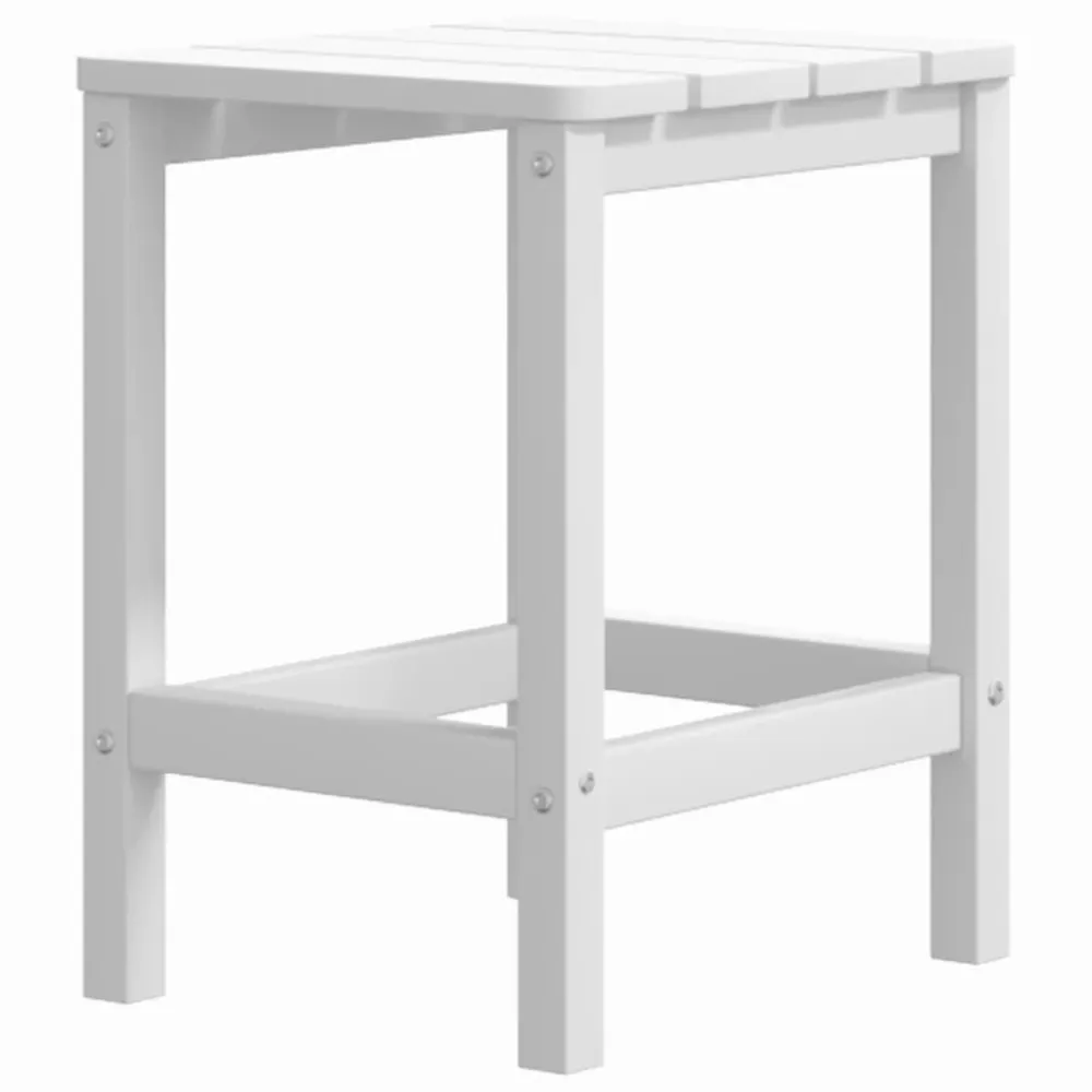 Table de jardin Adirondack Blanc 38x38x46 cm PEHD