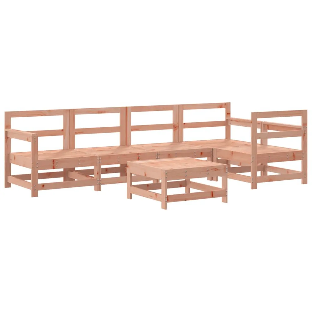 Salon de jardin 6 pcs bois massif douglas