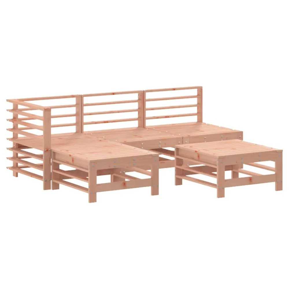 Salon de jardin 5 pcs bois massif douglas