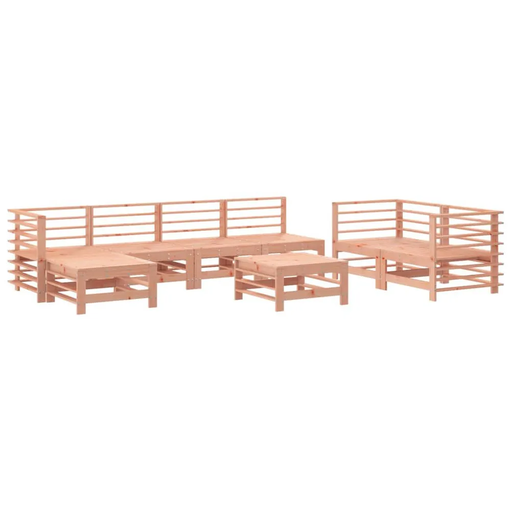 Salon de jardin 8 pcs bois massif douglas