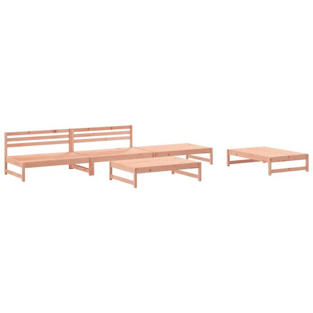 Salon de jardin 5 pcs bois massif douglas