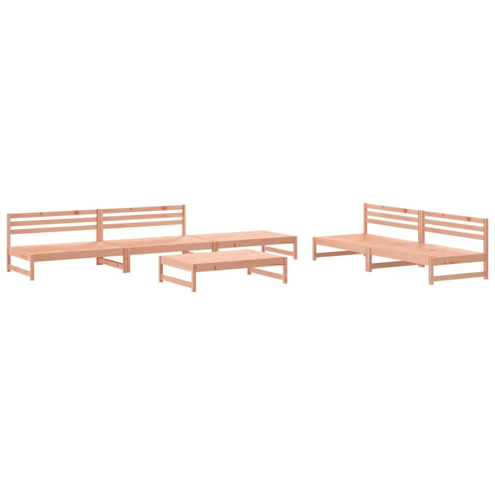 Salon de jardin 6 pcs bois massif douglas