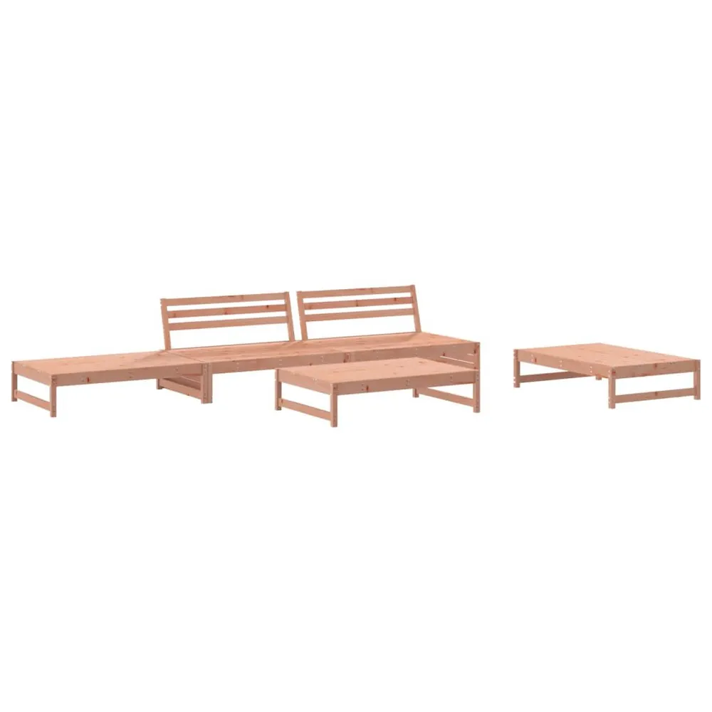 Salon de jardin 5 pcs bois massif douglas