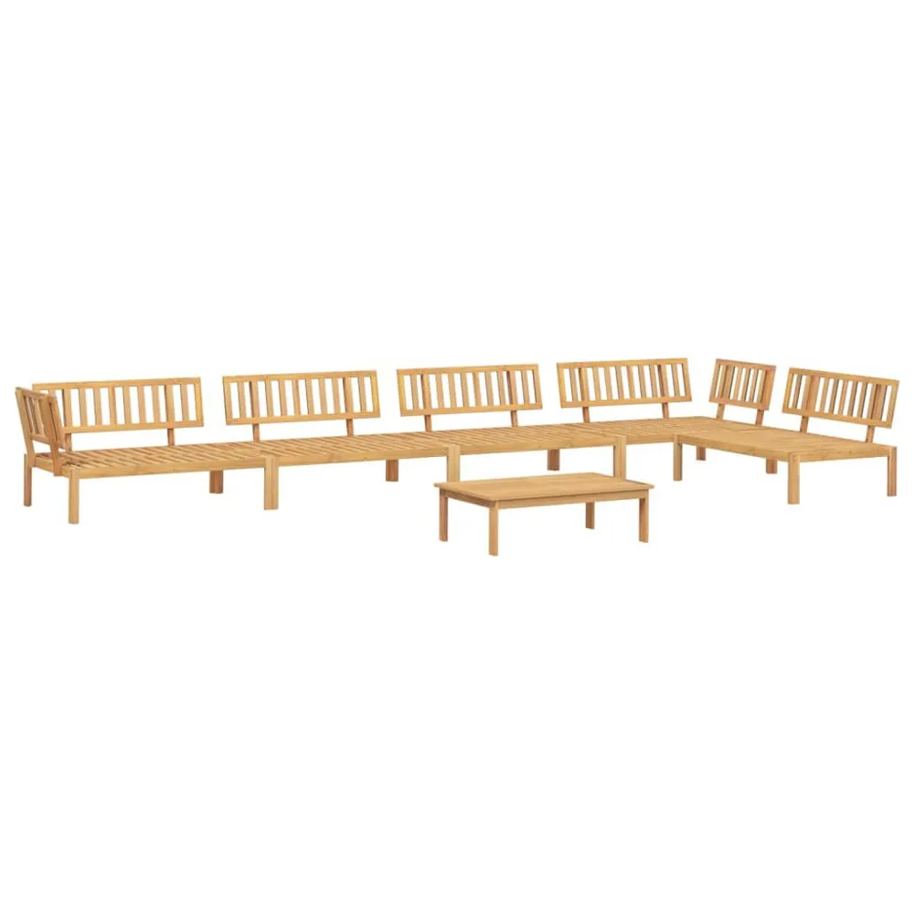 Salon palette de jardin 6 pcs bois d'acacia massif