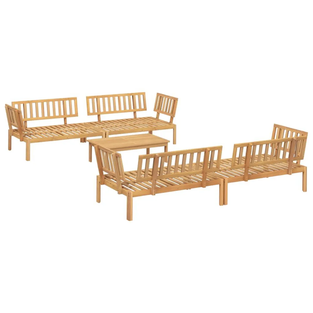 Salon palette de jardin 5 pcs bois d'acacia massif