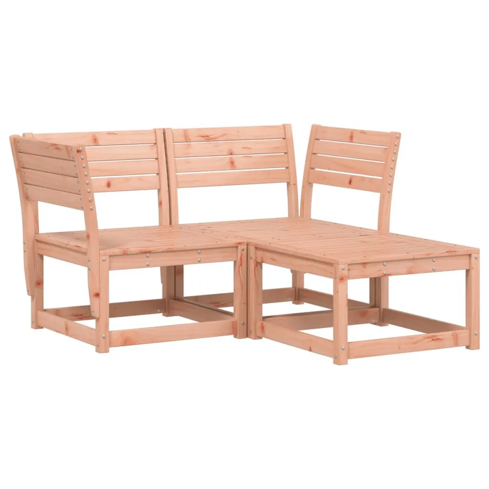 Salon de jardin 3 pcs bois massif de Douglas