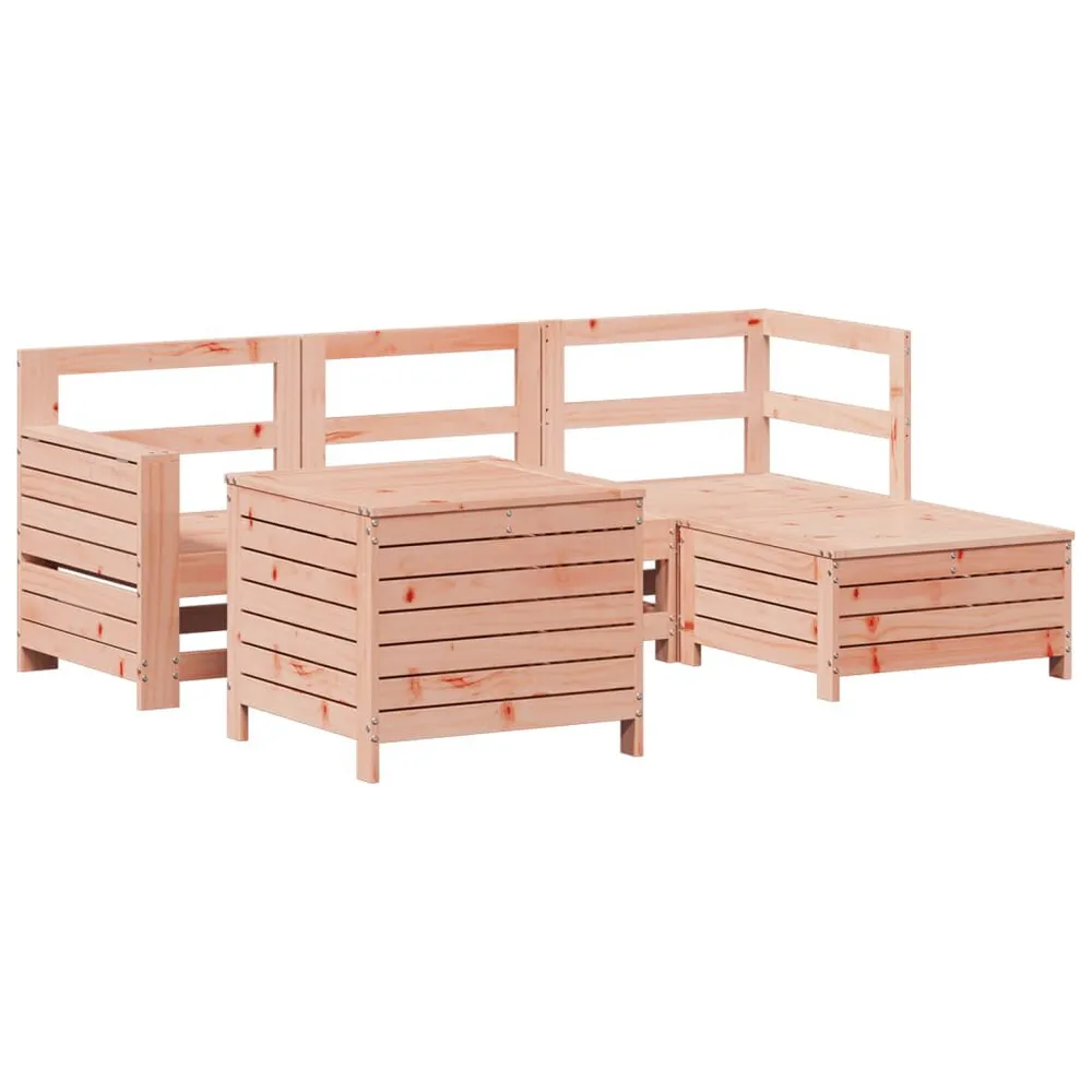 Salon de jardin 5 pcs bois massif sapin de douglas