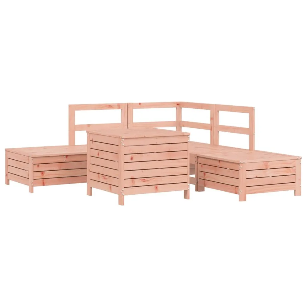 Salon de jardin 6 pcs bois massif sapin de douglas