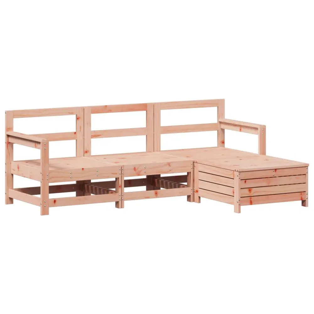 Salon de jardin 4 pcs bois massif sapin de douglas