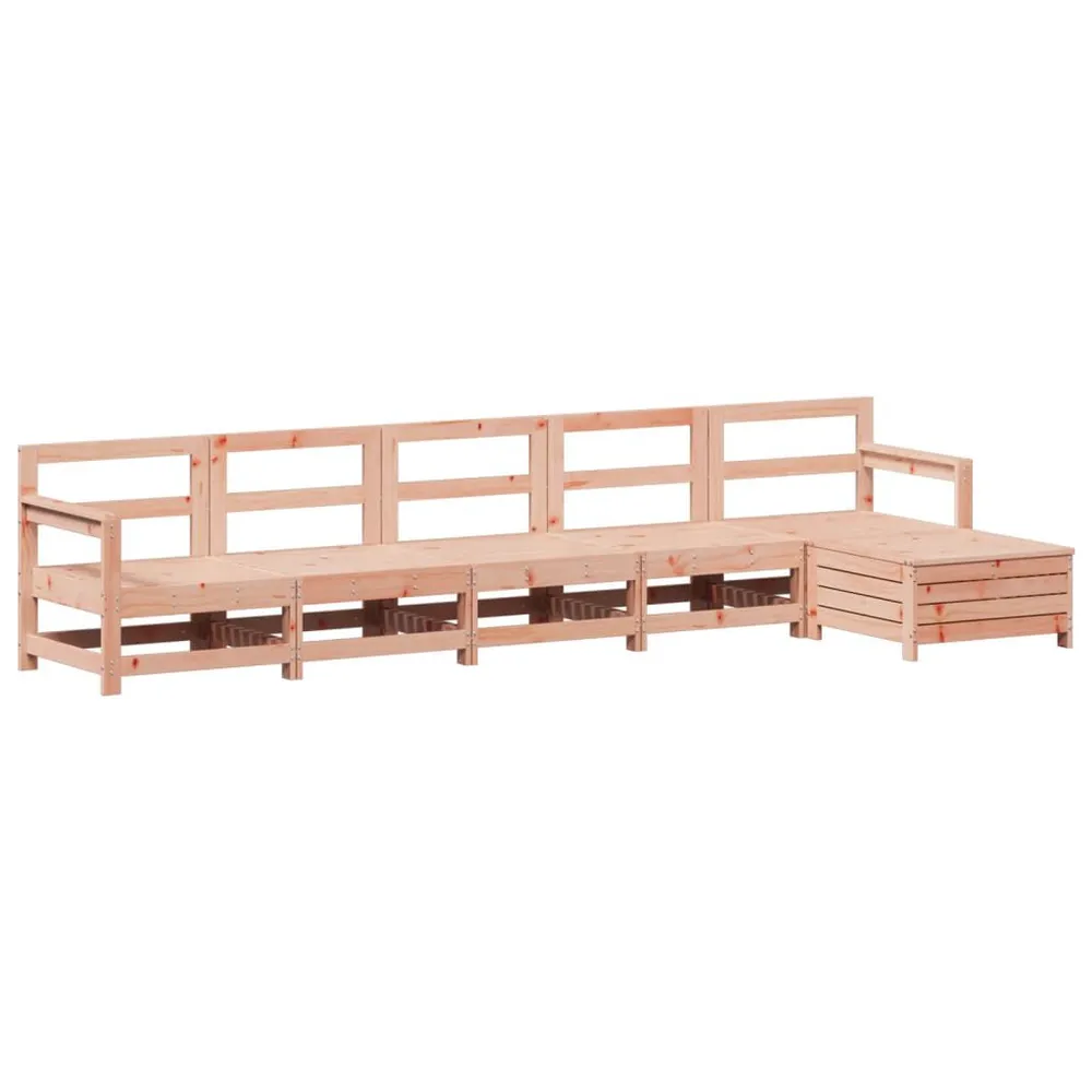 Salon de jardin 6 pcs bois massif sapin de douglas