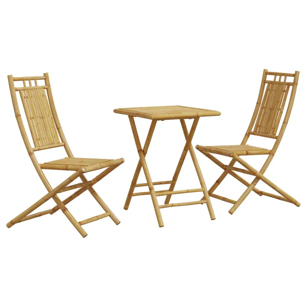 Ensemble de bistro 3 pcs bambou