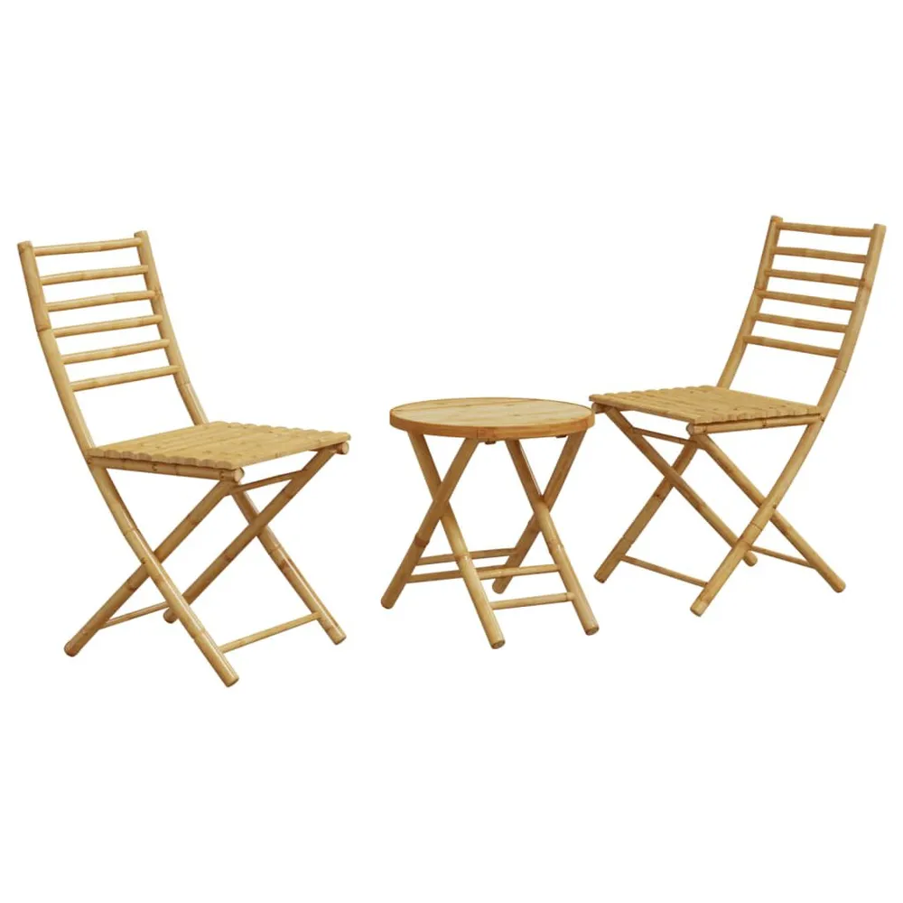 Ensemble de bistro 3 pcs bambou