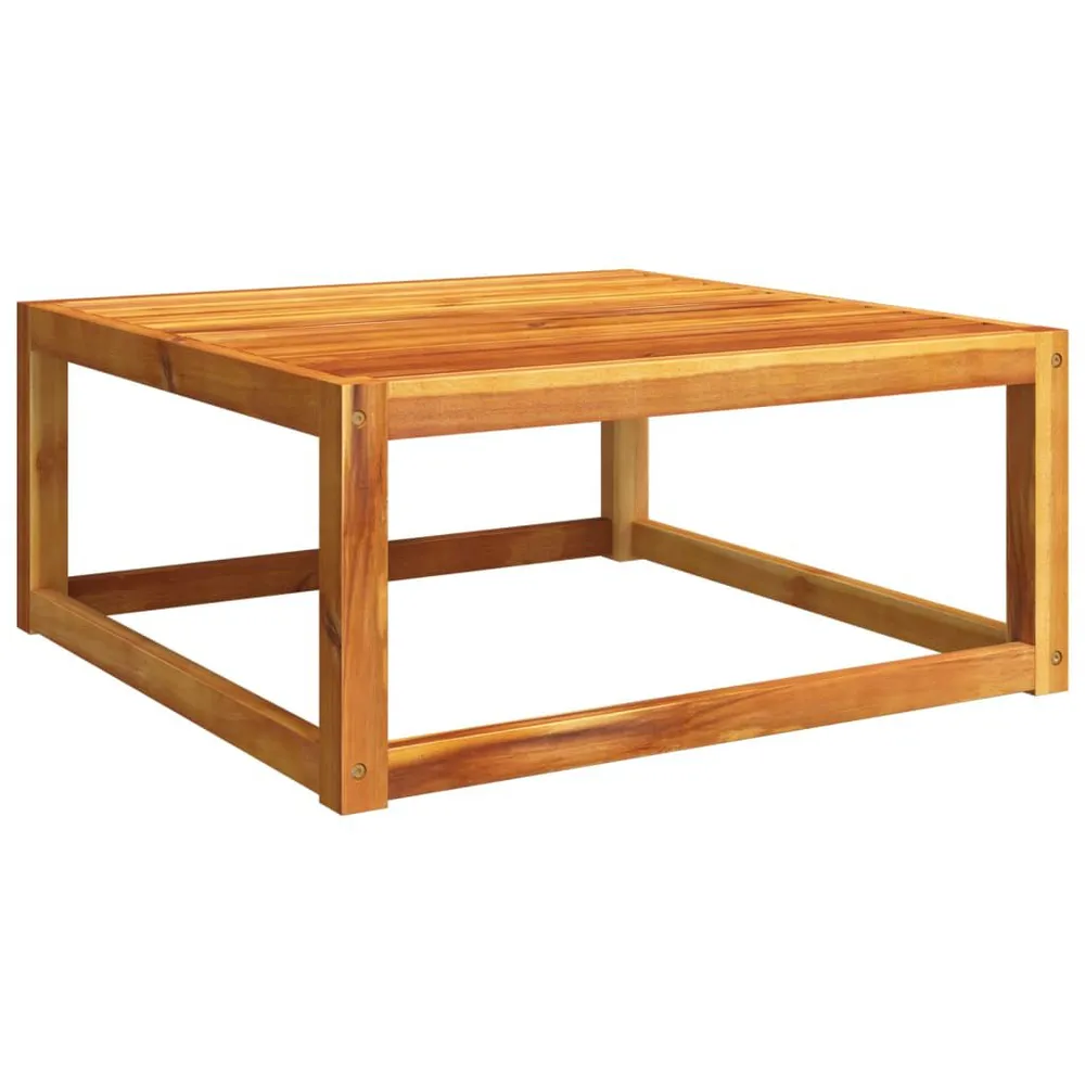 Table de jardin 65x65x29 cm bois massif d'acacia