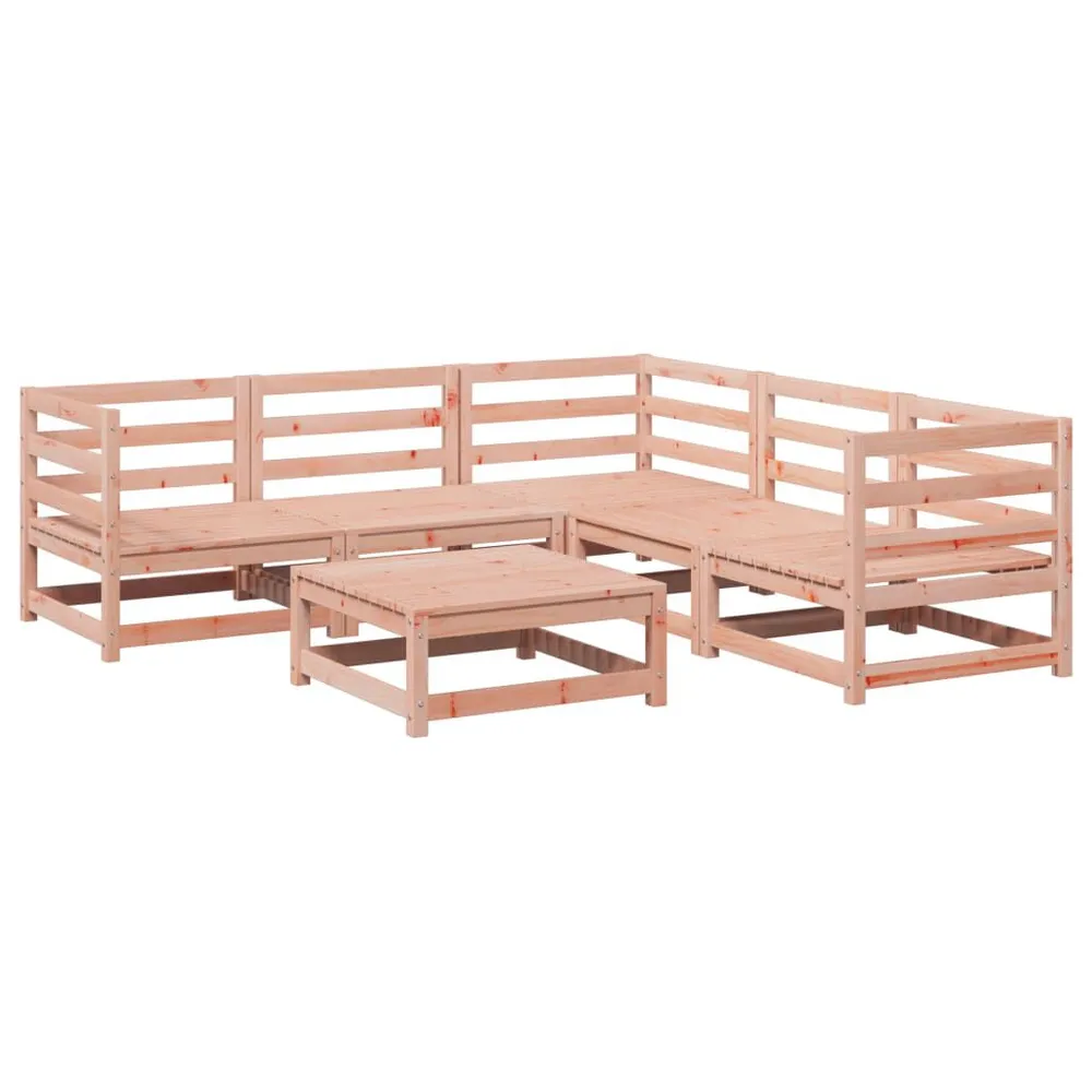 Salon de jardin 6 pcs bois massif sapin de douglas