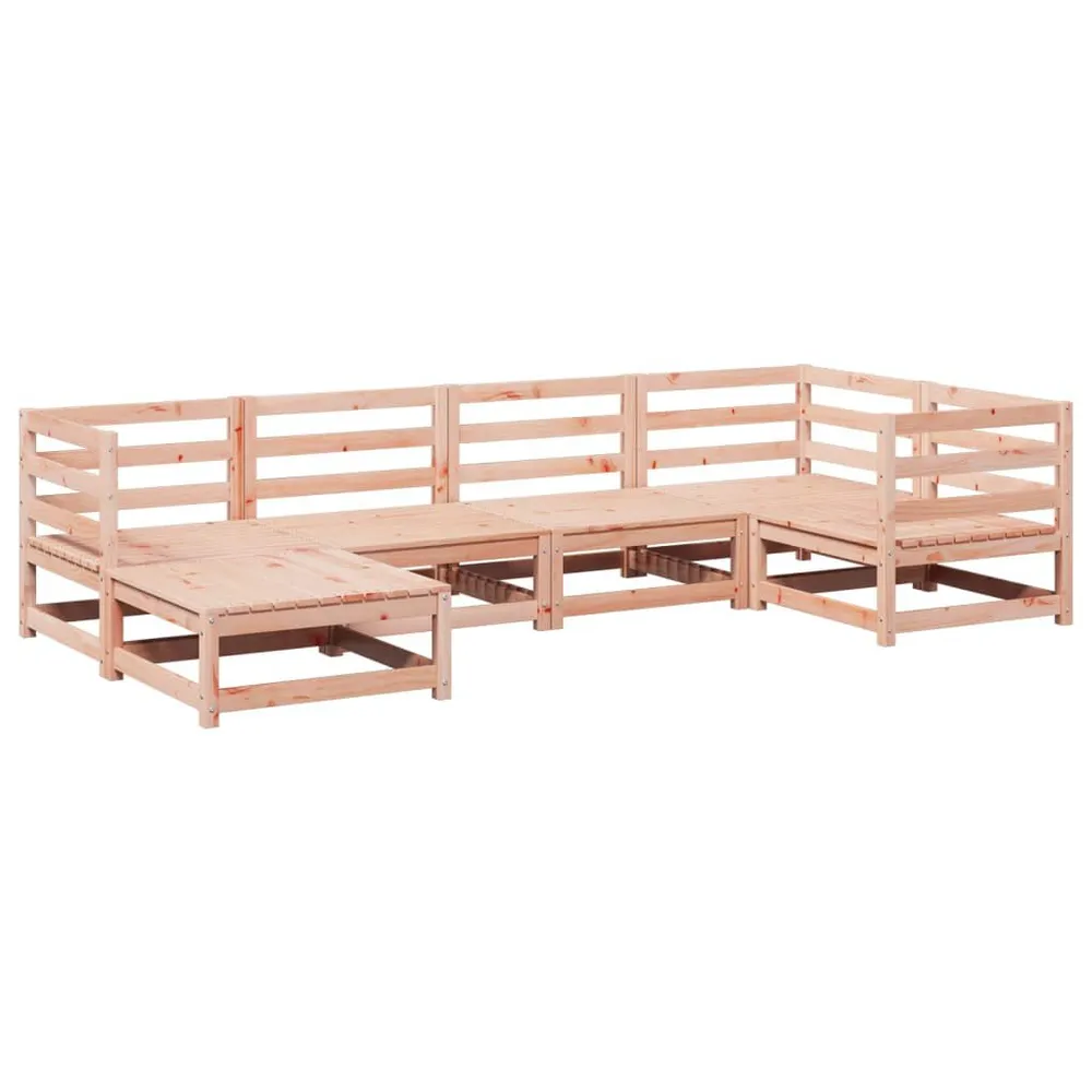 Salon de jardin 6 pcs bois massif sapin de douglas