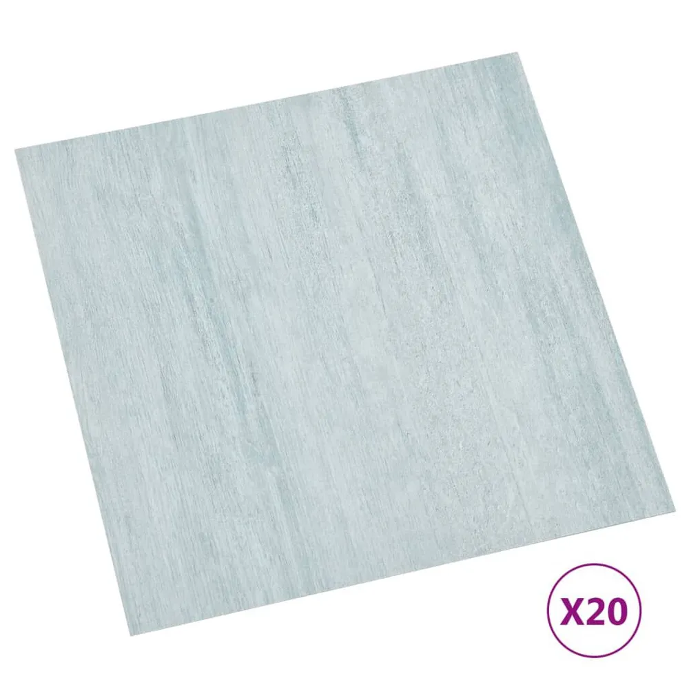 Dalles de plancher autoadhésives 20 pcs PVC 1,86 m² vert