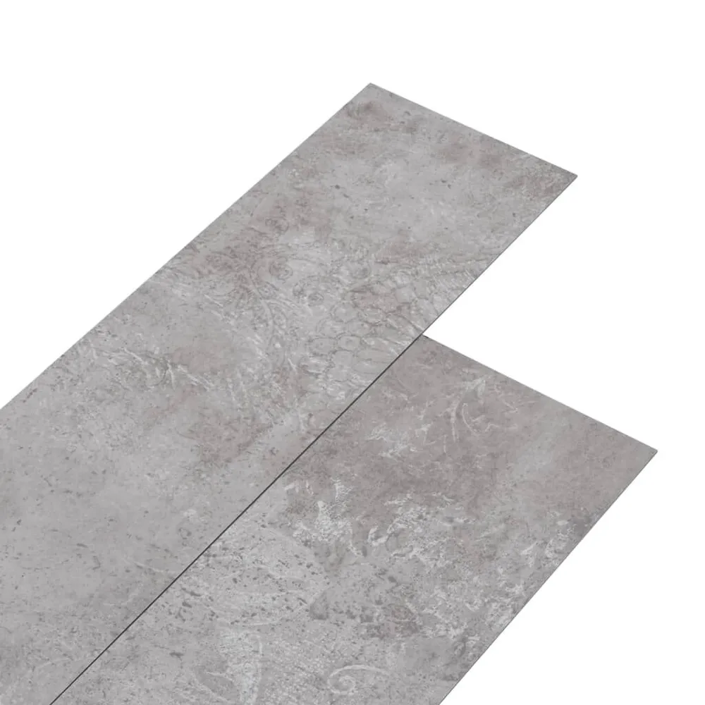 Dalles de plancher PVC autoadhésif 5,21 m² 2 mm gris terre