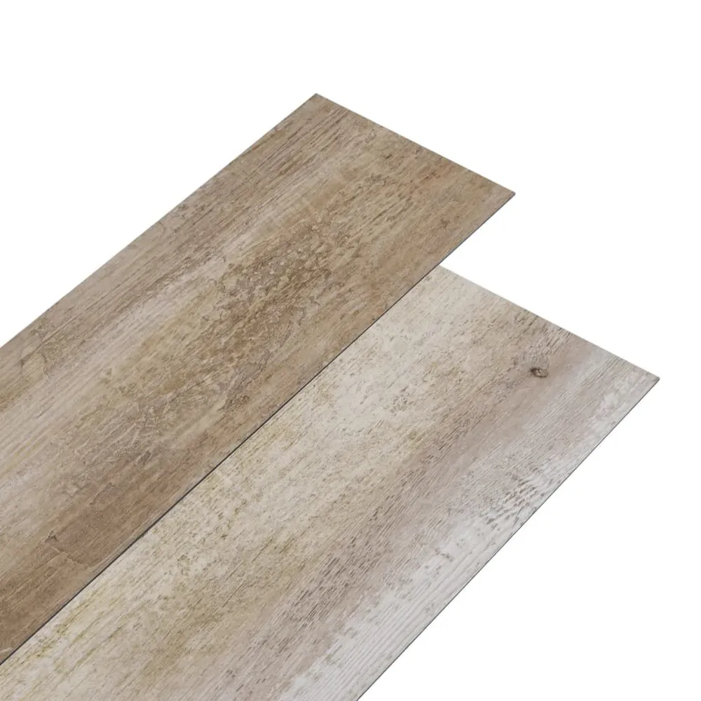 Dalles de plancher PVC autoadhésif 5,21 m² 2mm délavage de bois